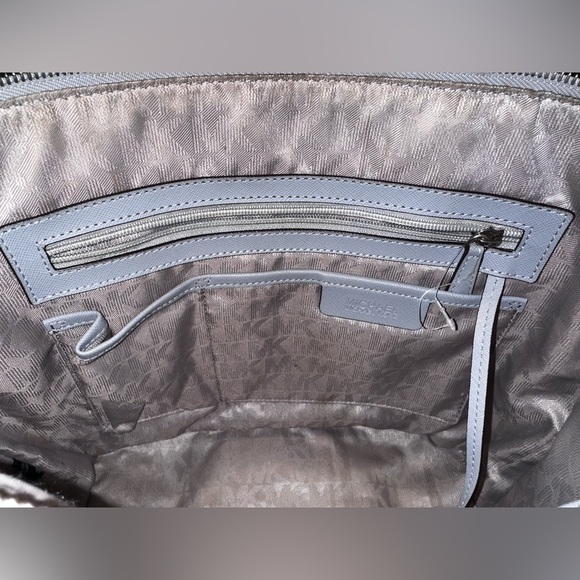 Michael Kors Jet Set Blue/Grey Leather Bag - Picture 9 of 11